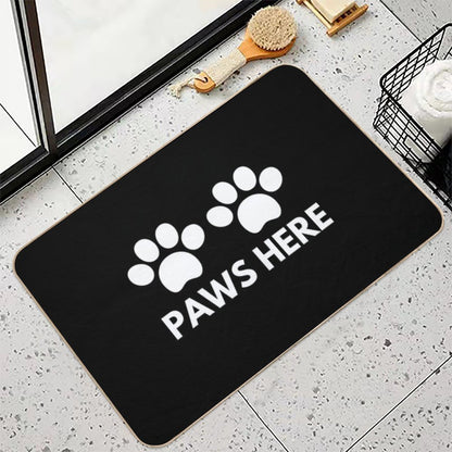 Paws Here  Rapid-Drying Bath Mat