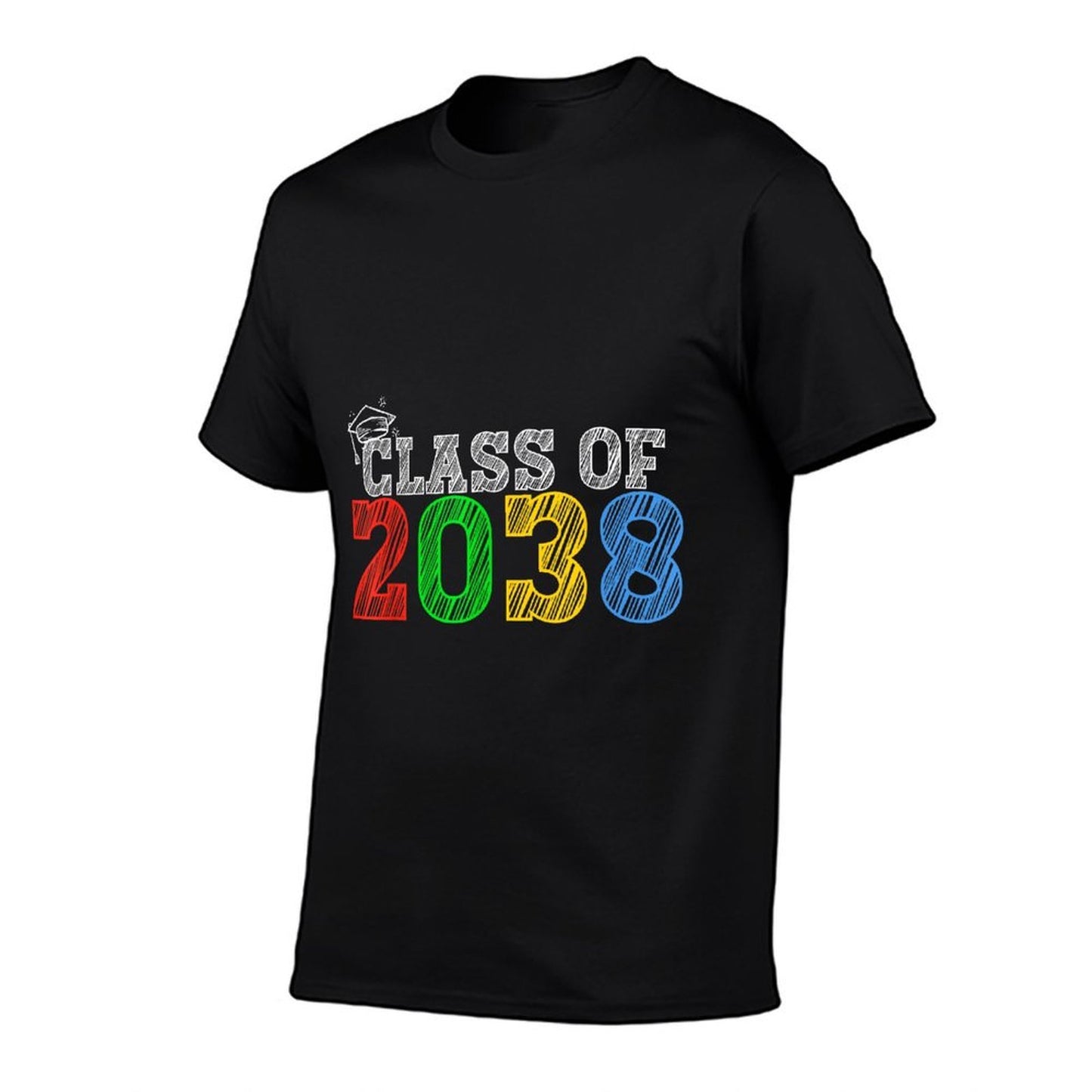 Class of 2038 Grow With Me Graduation First Day of School  Cotton T-Shirt