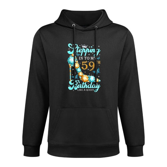 Stepping Into My 59th Birthday Gifts Women 59 And Fabulous Moisture-Wicking Hoodie