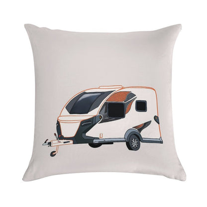 BASE CAMP Caravan with Honeycomb Pattern Soft Multiple Sizes Throw Pillow