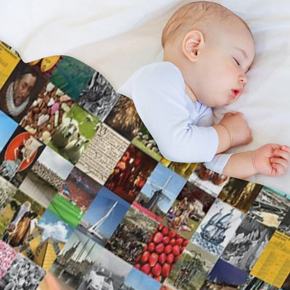 Typical Netherlands Collage of History And Holland Versatility Throw Blanket