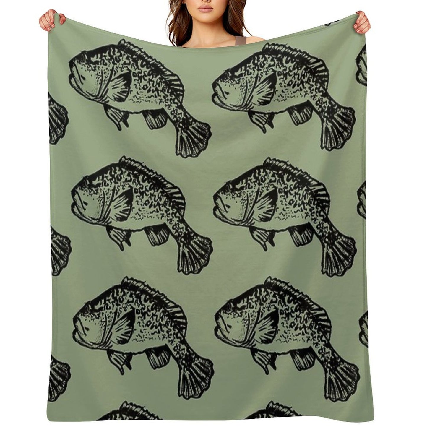 Murray River Cod Multi-functional Throw Blanket