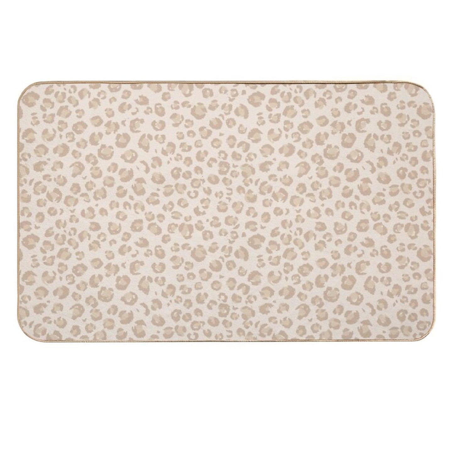 Beige Animal Print Home Decor by Erin Kendal  Dirt-Trapping Bath Mat
