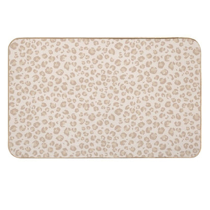 Beige Animal Print Home Decor by Erin Kendal  Dirt-Trapping Bath Mat