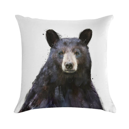Black Bear Soft Style Accent Throw Pillow