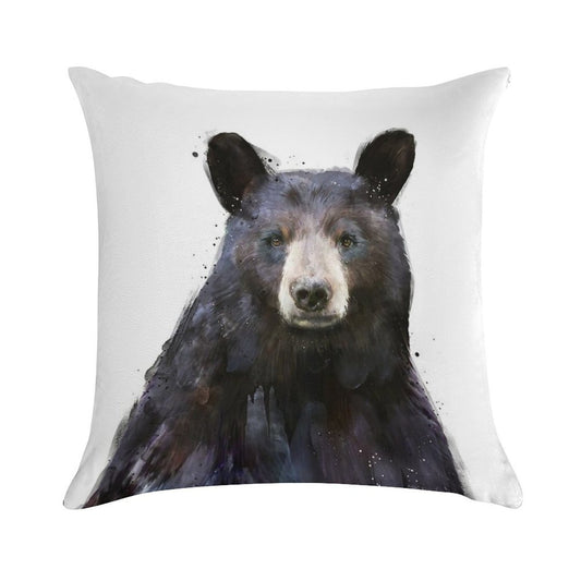 Black Bear Soft Style Accent Throw Pillow