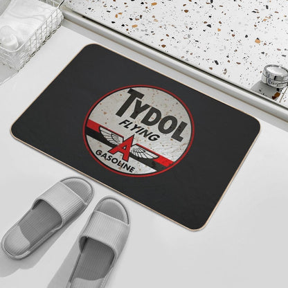 Tydol Flying Gasoline Vintage Sign Rusted  Eco-Friendly Bath Mat