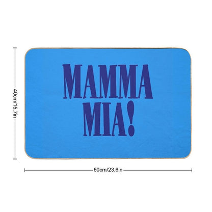 Mamma Mia Sticker  Slip-Resistant Bath Mat