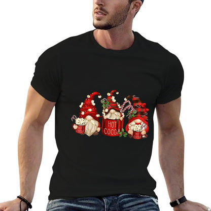 Cute Retro Chocolate Hot Cocoa Mug Funny Gnomes Christmas  Classic T-Shirt