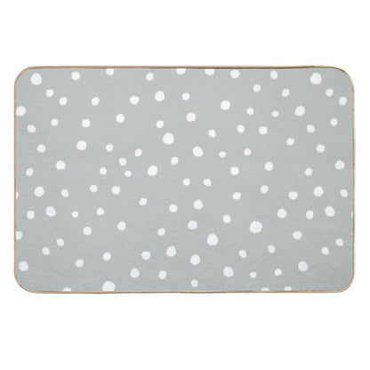 Doodle Dots - Gray  Versatile Bath Mat