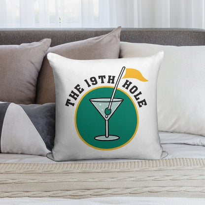 Golf 19th Hole Soft Skin-Friendly Throw Pillow