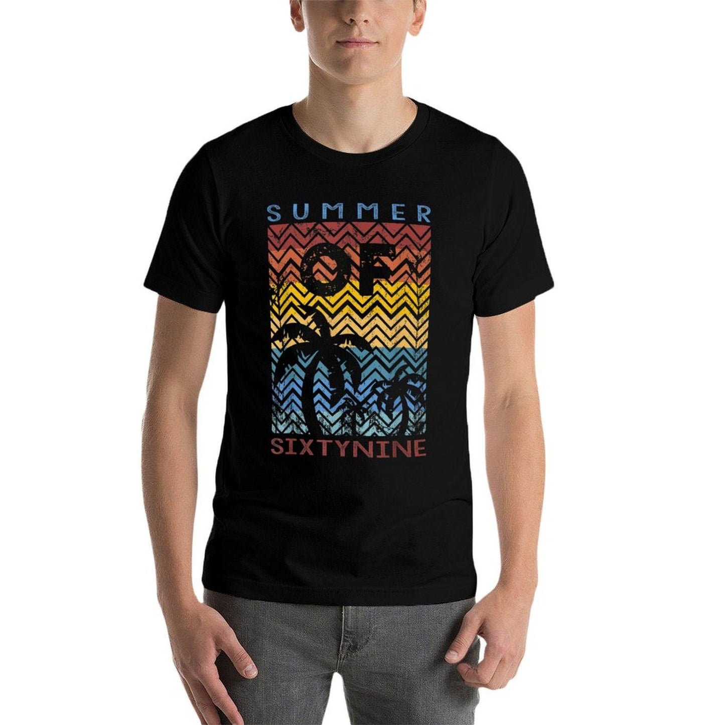 50th Birthday T Summer of 69 Gift Mom Daddy  High-quality Stitching T-Shirt