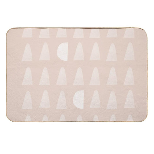 Cute Pink Geometric Pattern  High-Traffic Bath Mat