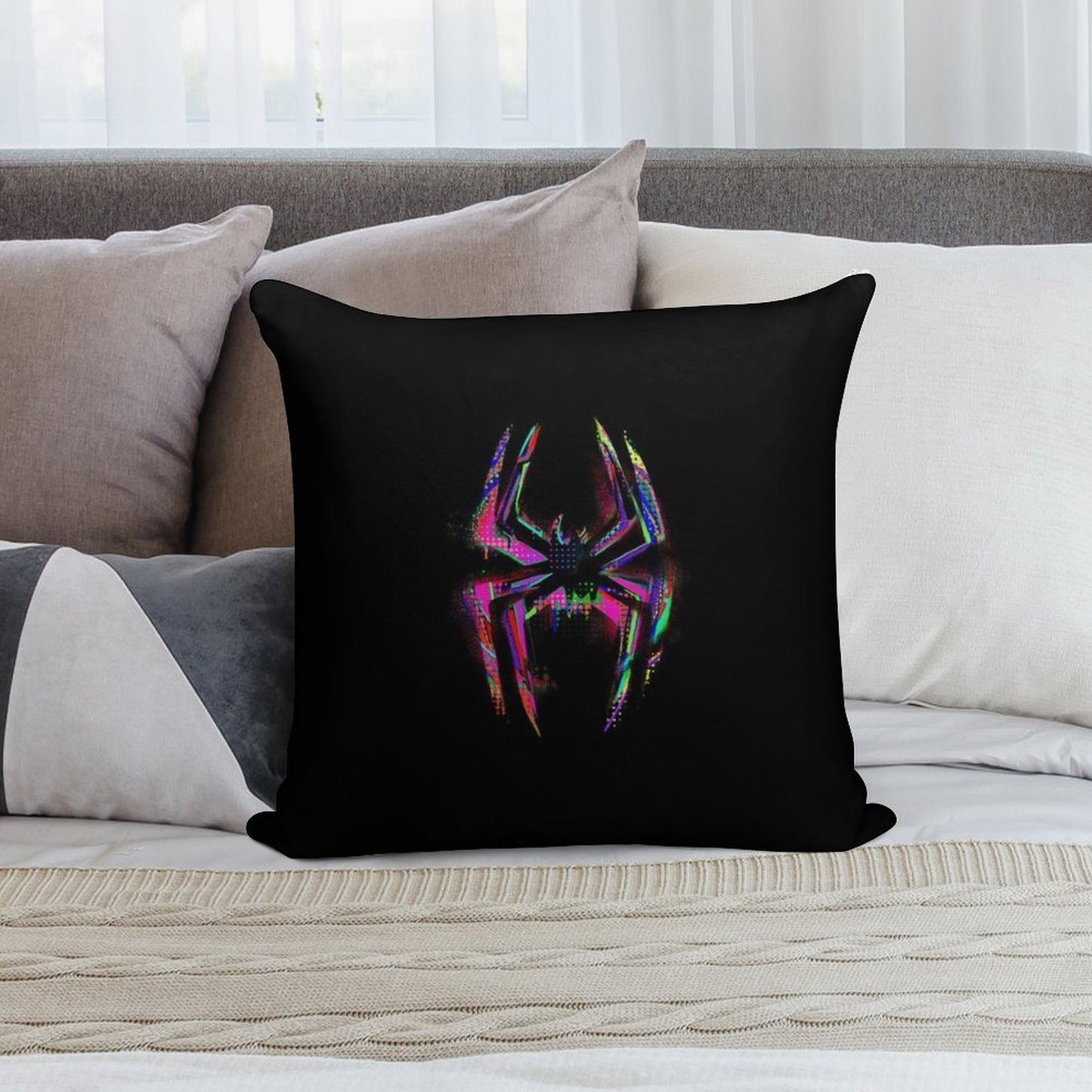 Across The Spider Verse - Logo Soft Style Accent Throw Pillow