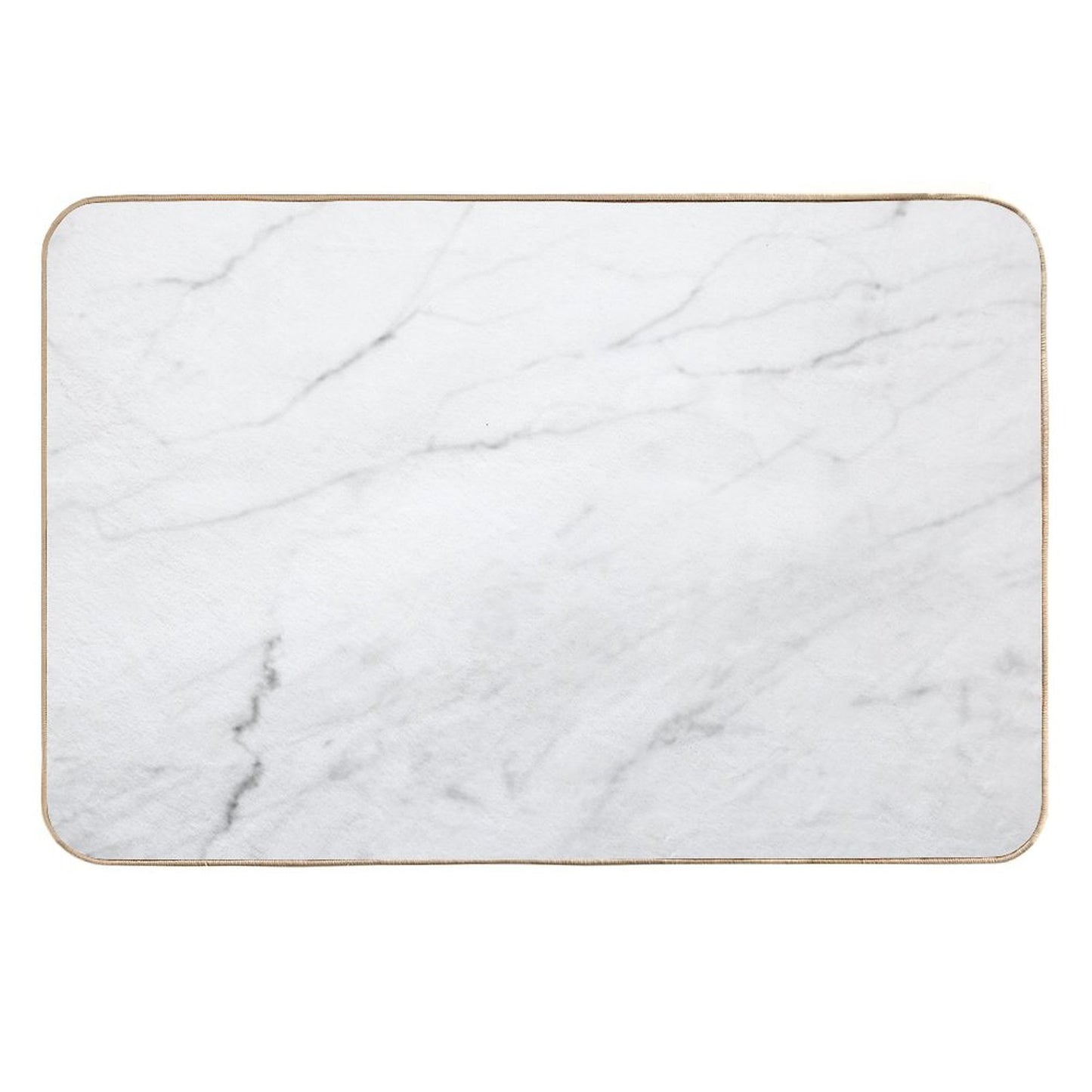 White Marble Durable Bath Mat