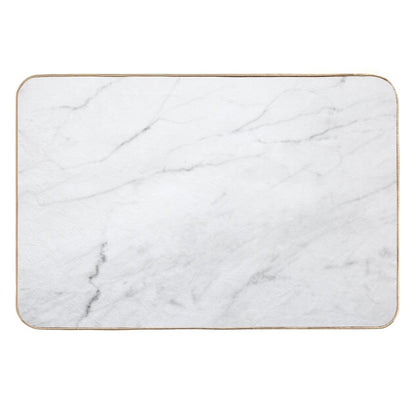 White Marble Durable Bath Mat