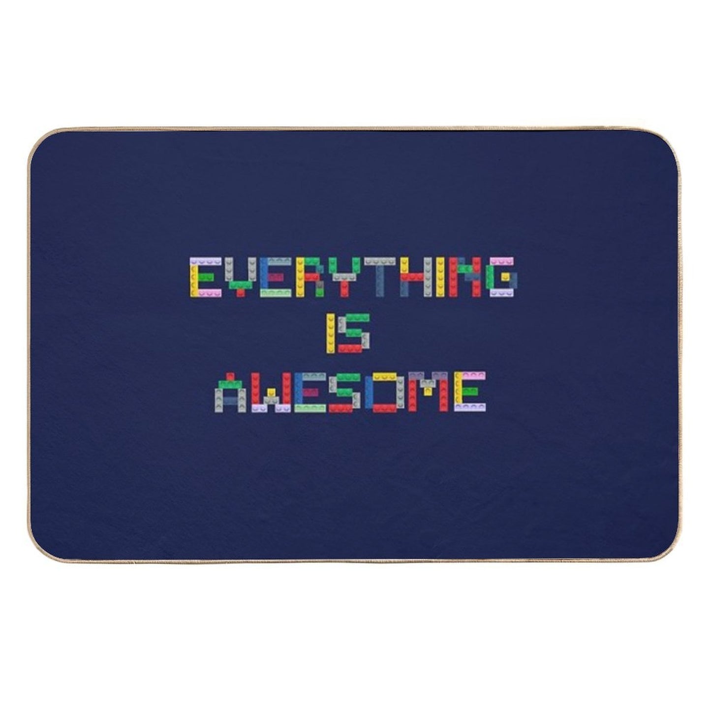Everything Is Awesome  Anti-Trip Bath Mat