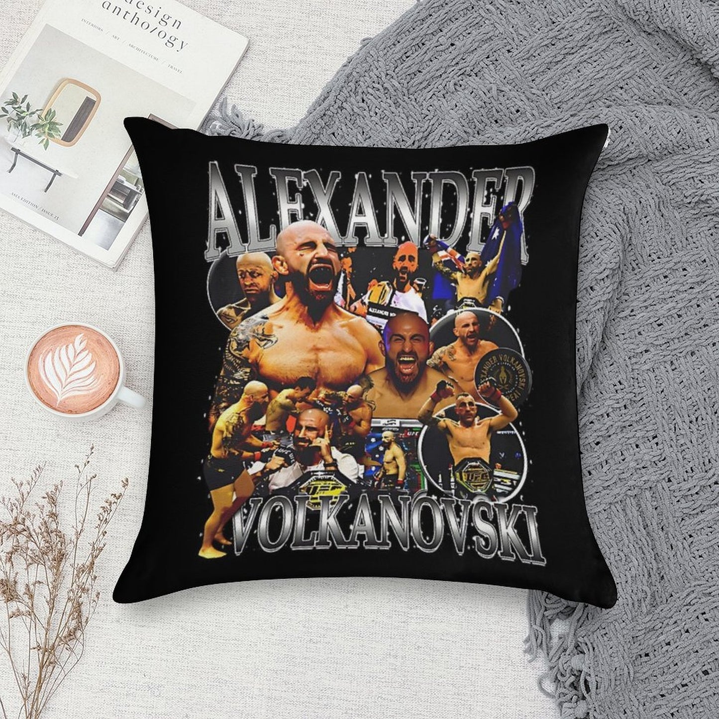 Alexander Volkanovski The Great Vintage Soft Luxury Feel Throw Pillow