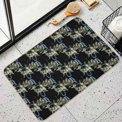 November Haunts 2 Dark Botanical  Long-Lasting Bath Mat