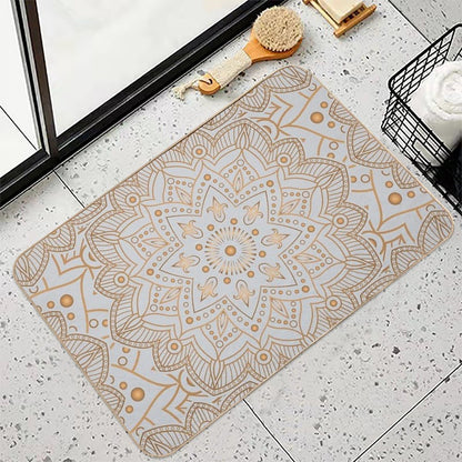 Perfection Mandala 10  Dirt-Trapping Bath Mat