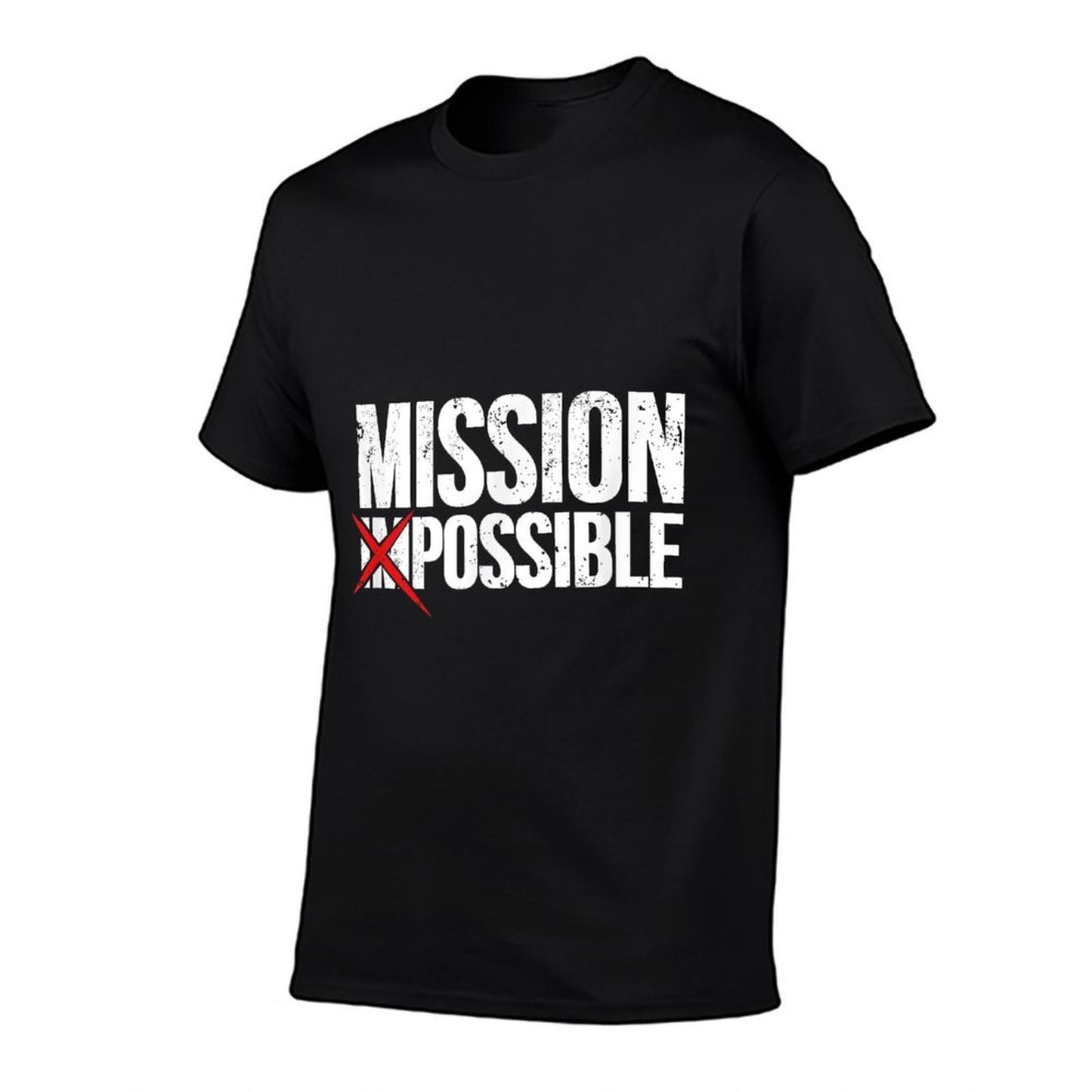 Mission Possible Saying Quote. Inspirational Religious  Summer-ready Fabric T-Shirt