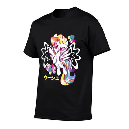 My Little Pony Friendship Is Magic Rainbow Dash Kanji Logo  Oversized Silhouette T-Shirt