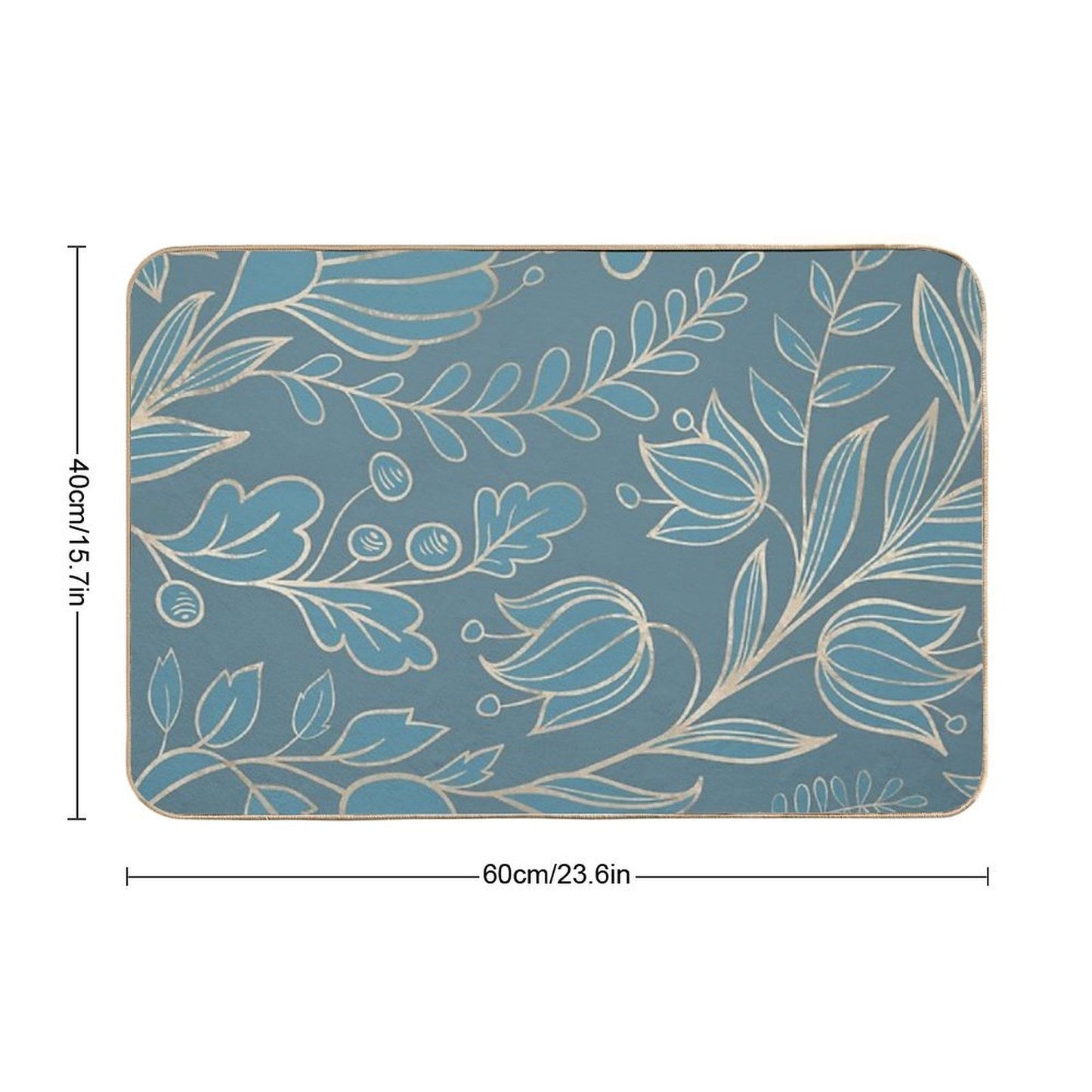 Blueprint Color of The Year - Floral  Repositionable Bath Mat