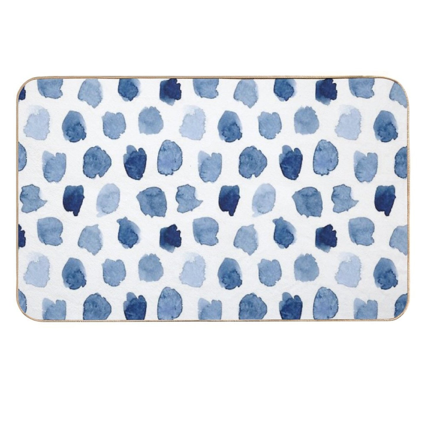 Indigo Love  Anti-Trip Bath Mat