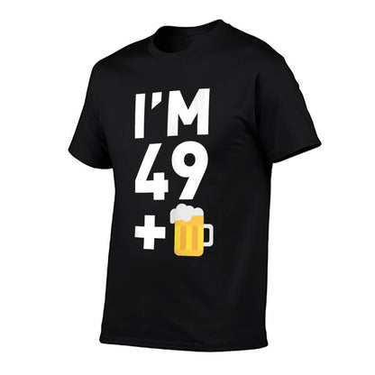 Im 49 Plus 1 Funny 50th Birthday Beer Gift  Lightweight T-Shirt
