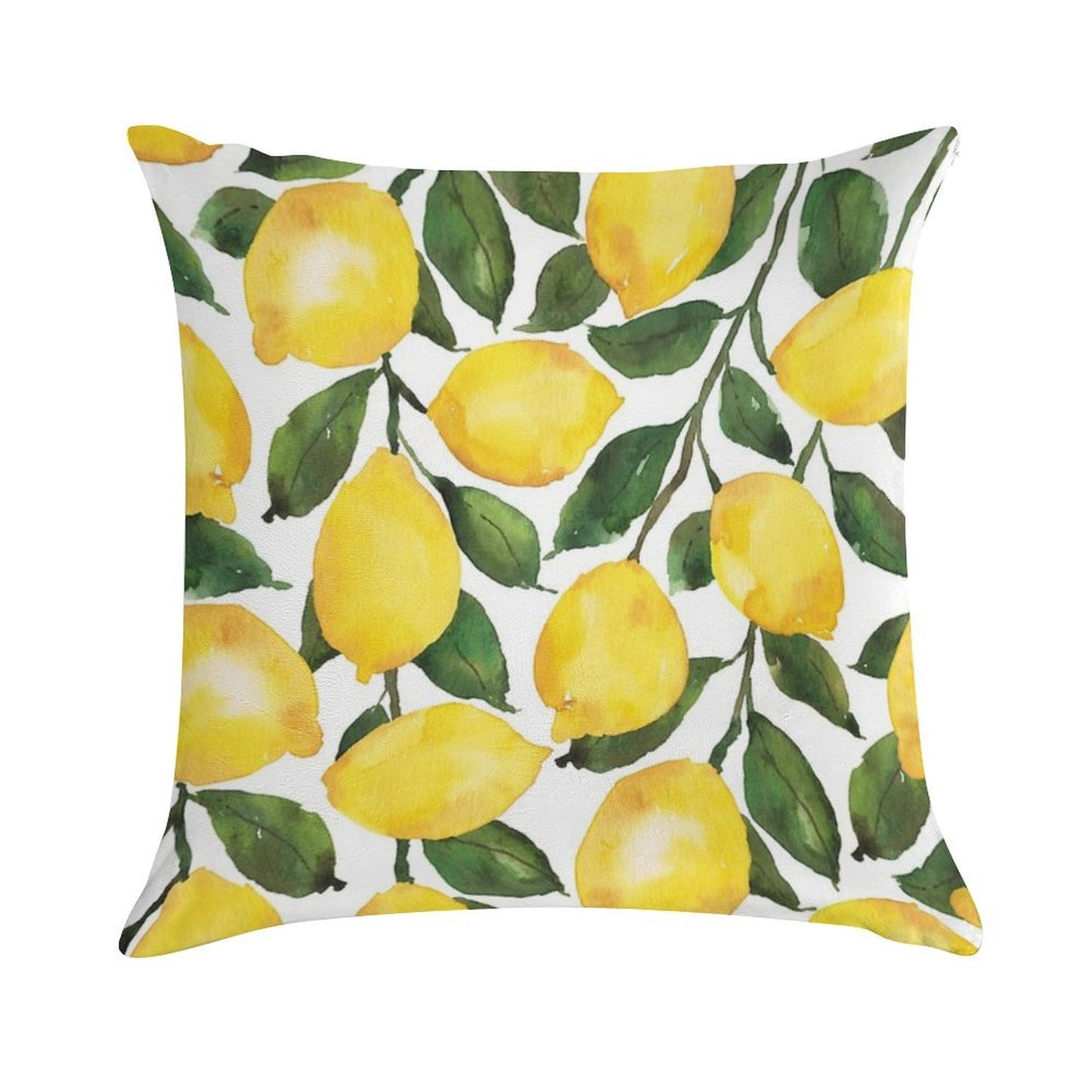 Le Le Lemons Soft Short Plush Fabric Throw Pillow