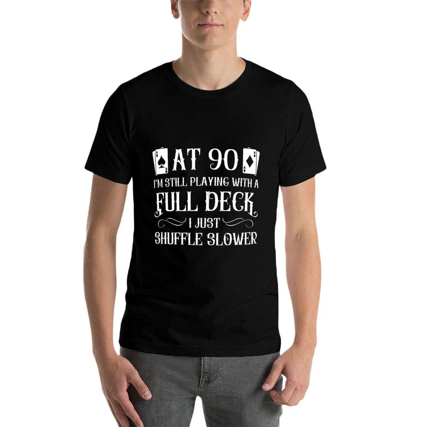 Funny 90th Birthday Gift 90 Year Old Cards  Moisture-wicking T-Shirt