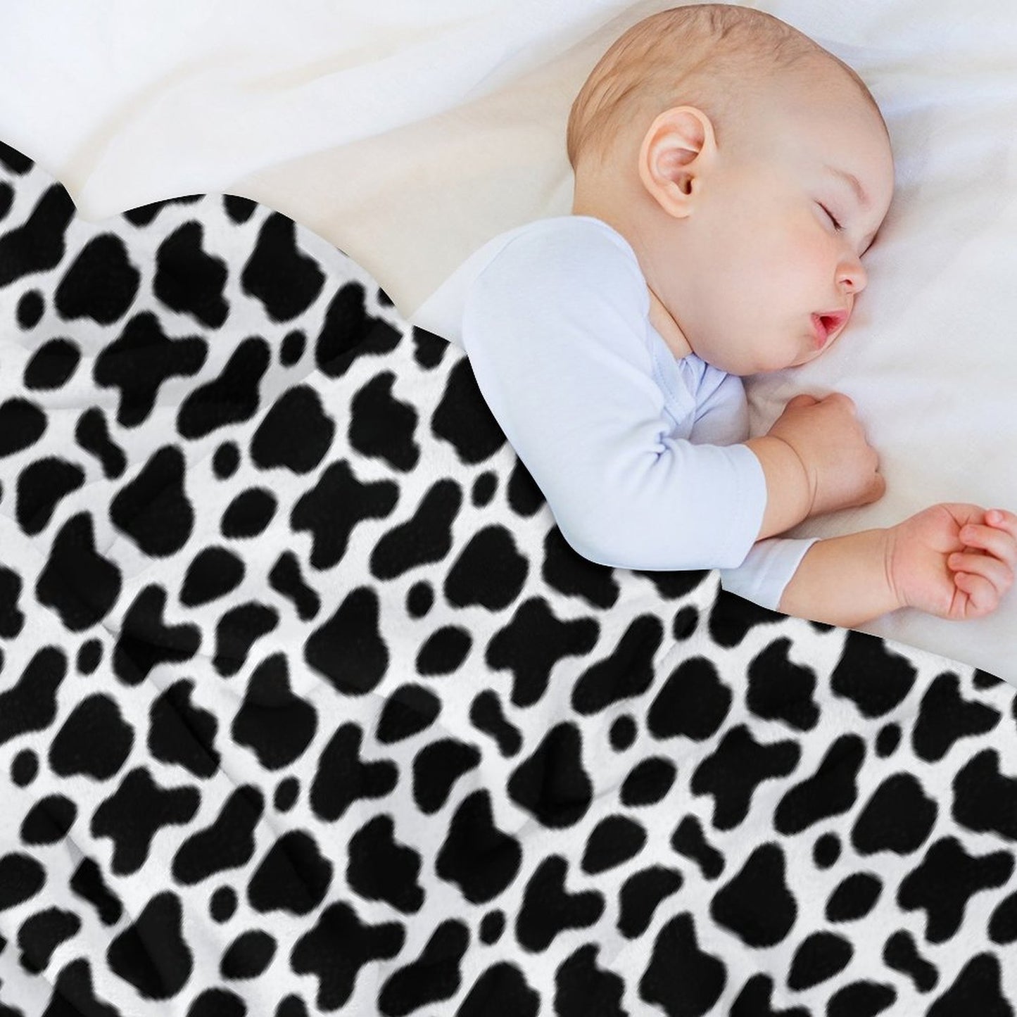 SEAMLESS PATTERNS BLACK-WHITE MOOD SIMPLE TIME Eco-conscious Throw Blanket