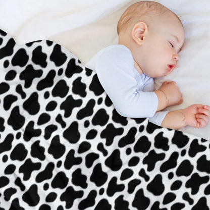 SEAMLESS PATTERNS BLACK-WHITE MOOD SIMPLE TIME Eco-conscious Throw Blanket