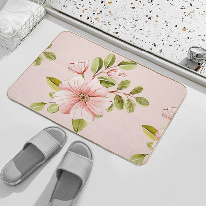 Coquette Floral  Repositionable Bath Mat