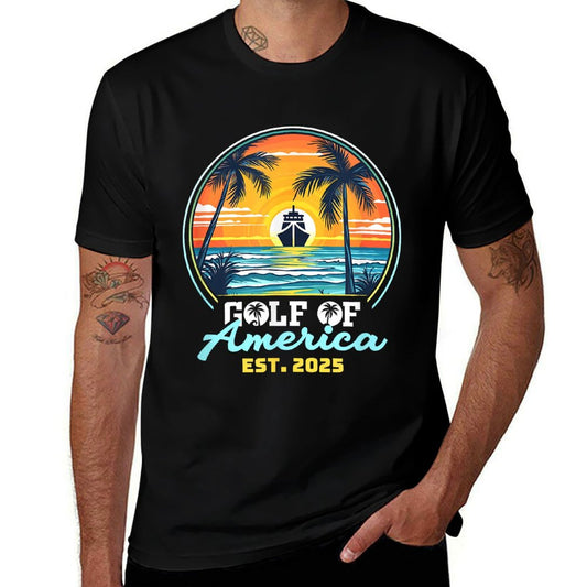 Funny USA America Shirt Gulf Of Us America Est 2025 Eco-friendly Material T-Shirt