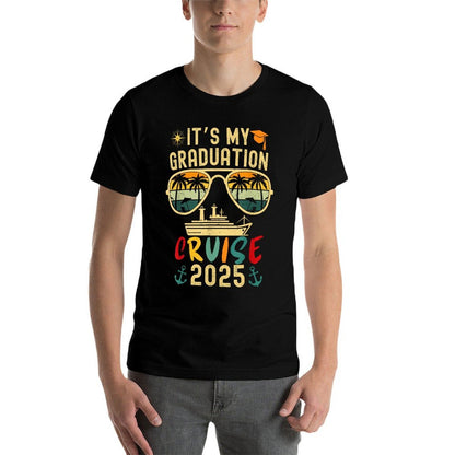 It's My Graduation Cruise 2025 Summer Cruise Seniors Trip  Oversized Silhouette T-Shirt