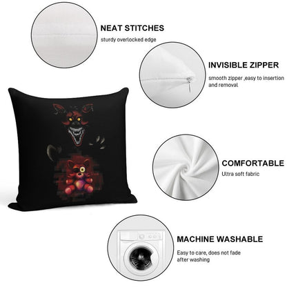 Five Nights at Freddy's - Fnaf 4 - Nightmare Foxy Plush Soft Durable Construction Throw Pillow