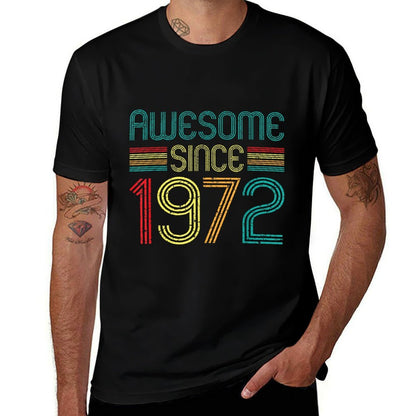 Awesome Since 1972 Retro 50 Years Old Vintage 50th Birthday  Eco-friendly Material T-Shirt