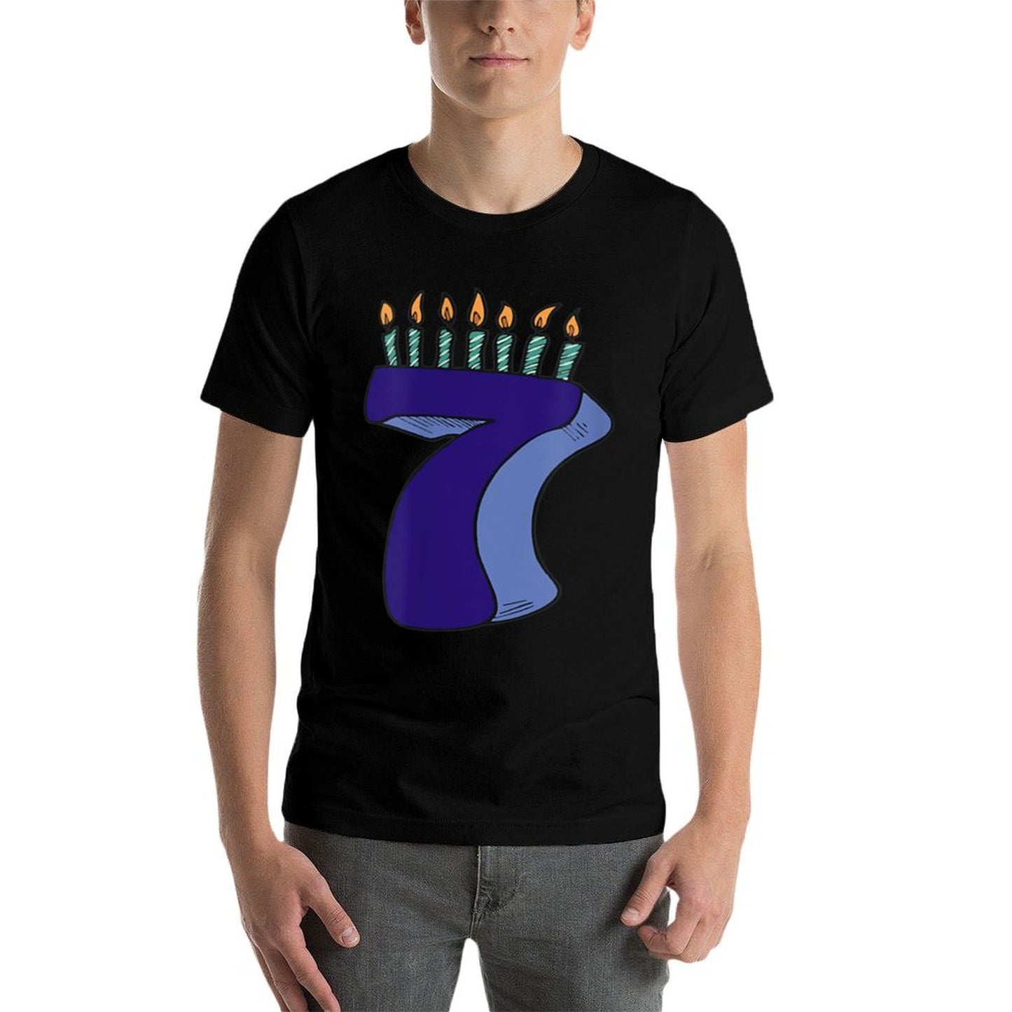 Funny 7 Year Old Birthday Seven Years Old  Versatile T-Shirt