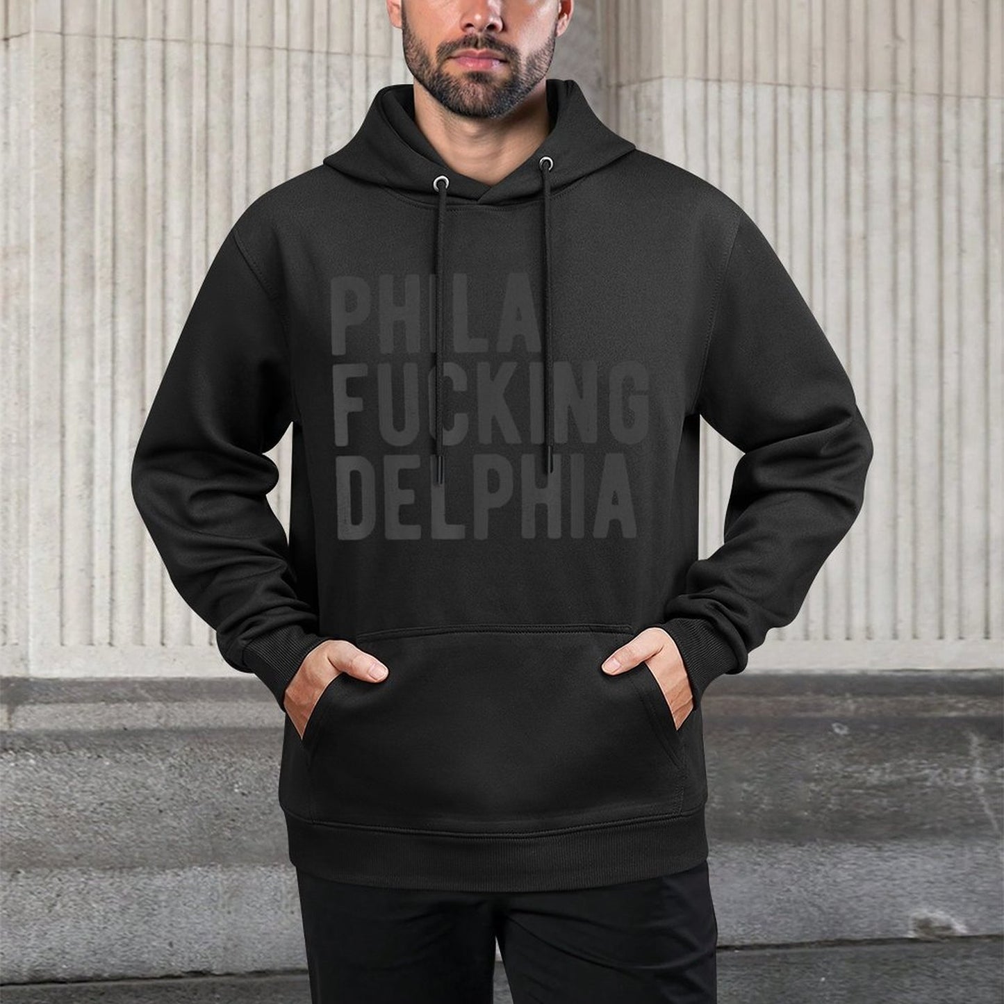 Funny Philly Collection Phila Fucking Delphia Philly AF Urban Hipster Meme Durable Construction Hoodie