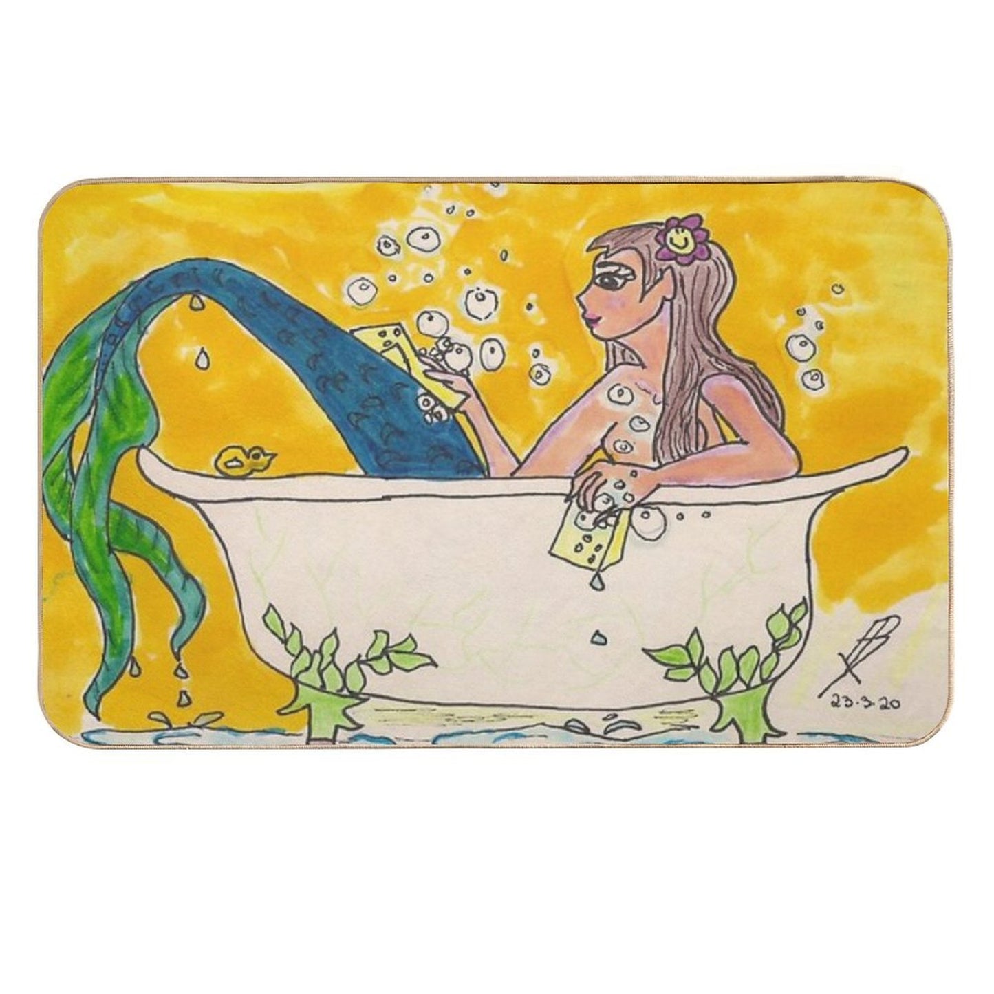 Bathing Beauty  High-Traffic Bath Mat