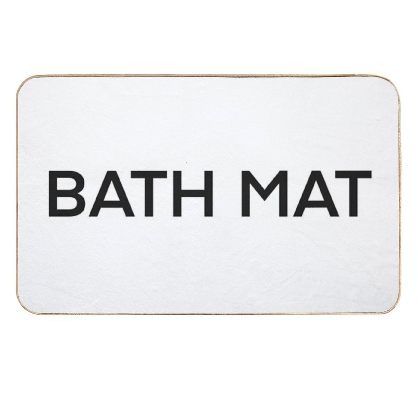 Self Aware Humorous Bath Mat That Teaches You English  Slip-Resistant Bath Mat