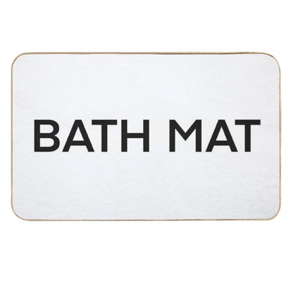 Self Aware Humorous Bath Mat That Teaches You English  Slip-Resistant Bath Mat
