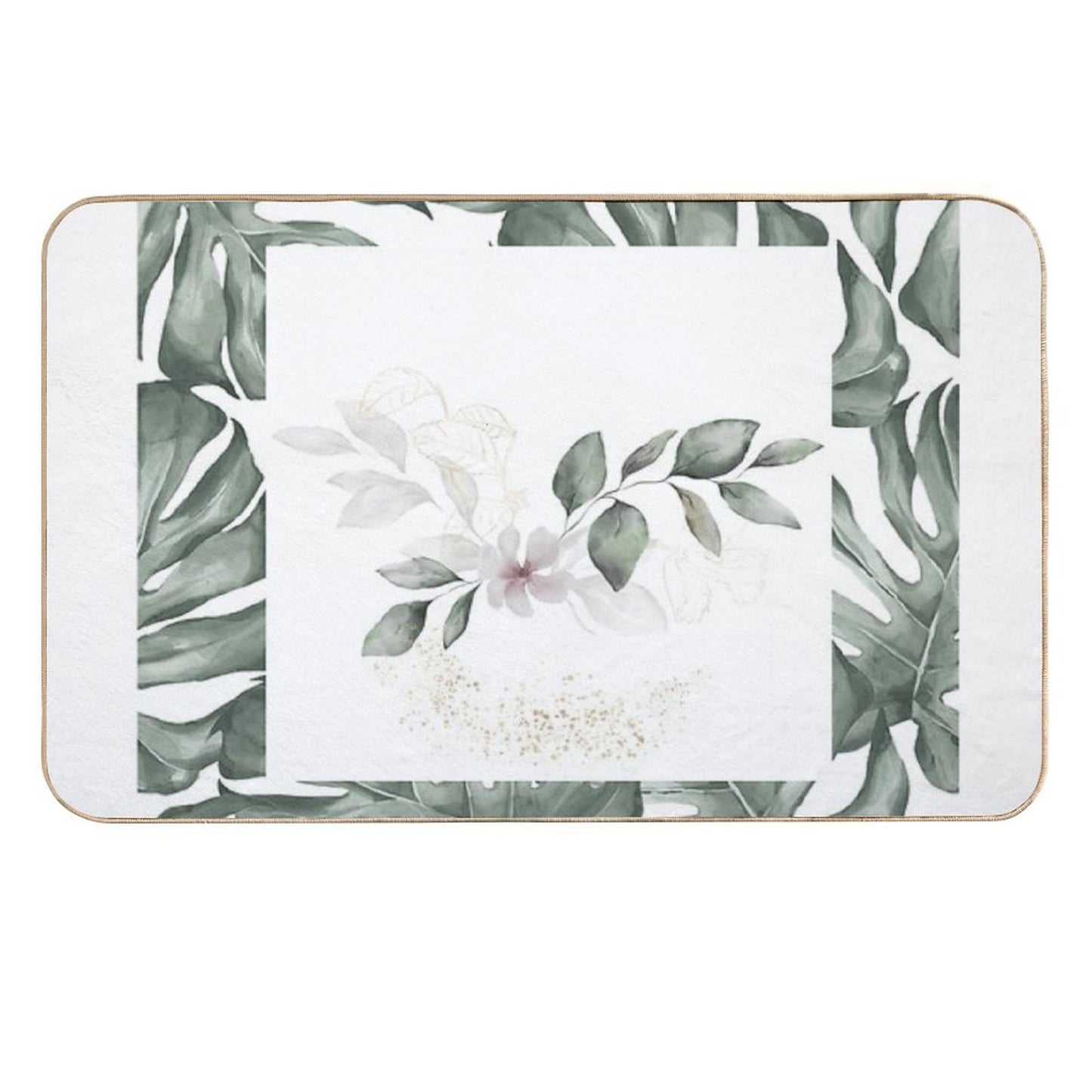 Flowers in The Jungle  High-Traffic Bath Mat