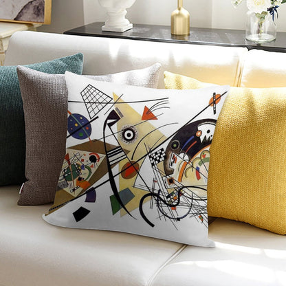 Kandinsky Traverse Line, 1923 Soft Multiple Sizes Throw Pillow