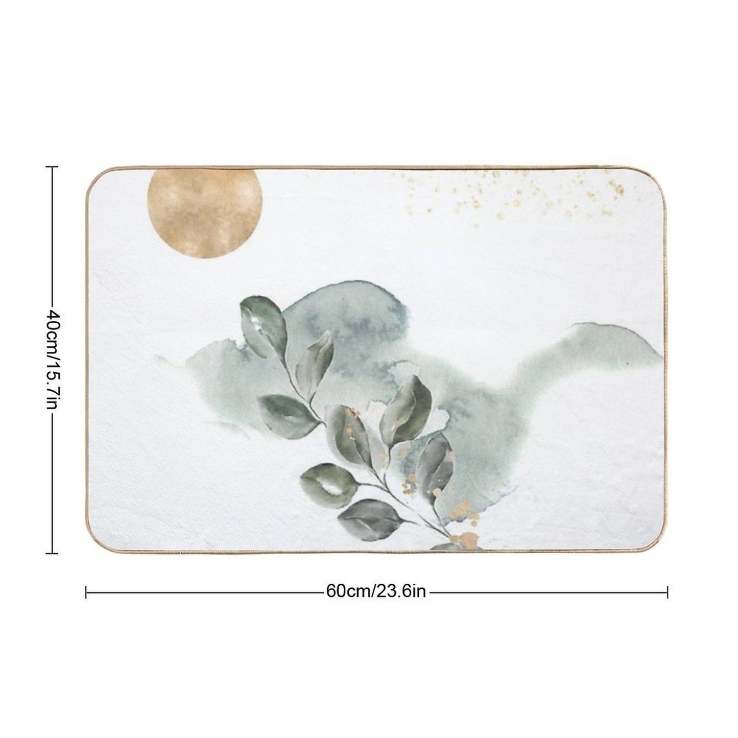 Ikebana Gentle Composition  Eco-Friendly Bath Mat