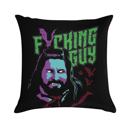Fricking Guy Soft Shrink-Resistant Throw Pillow