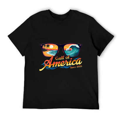 Womens Gulf Of USA America Sunglasses Welcome To America&#39;s Gulf V-Neck Odor-resistant T-Shirt