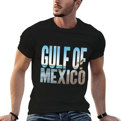 Gulf of Mexico Beach Palm American Retro Vintage Souvenir  Versatile T-Shirt