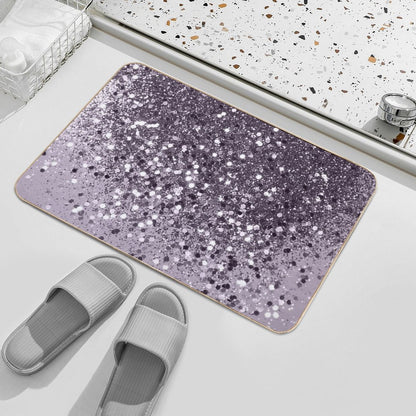 Lavender Lady Glam #2 (Photo of Glitter Only - Not Reflective)  Repositionable Bath Mat